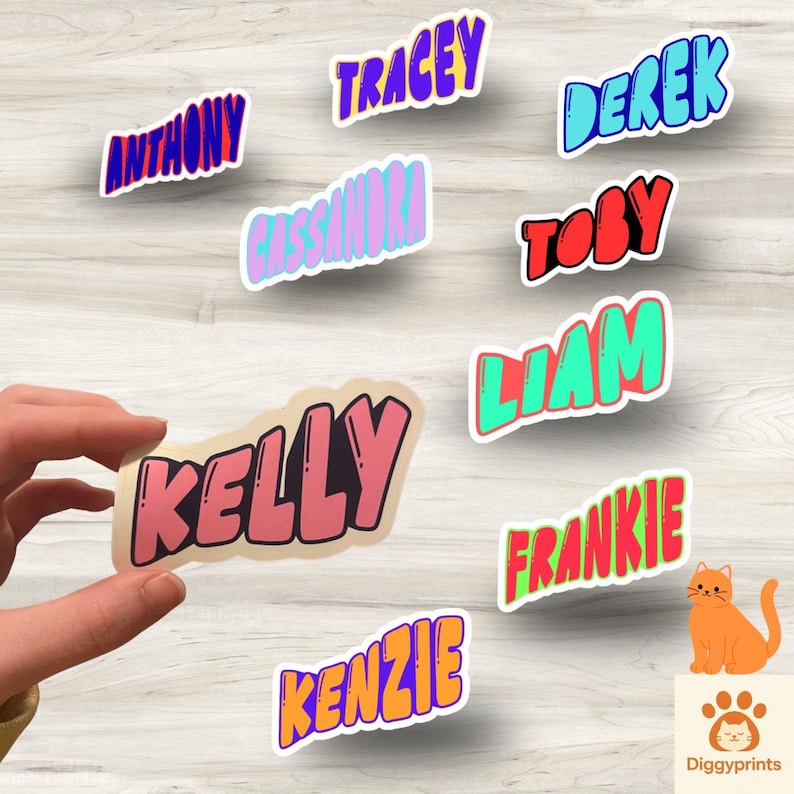 Business Labels sticker example